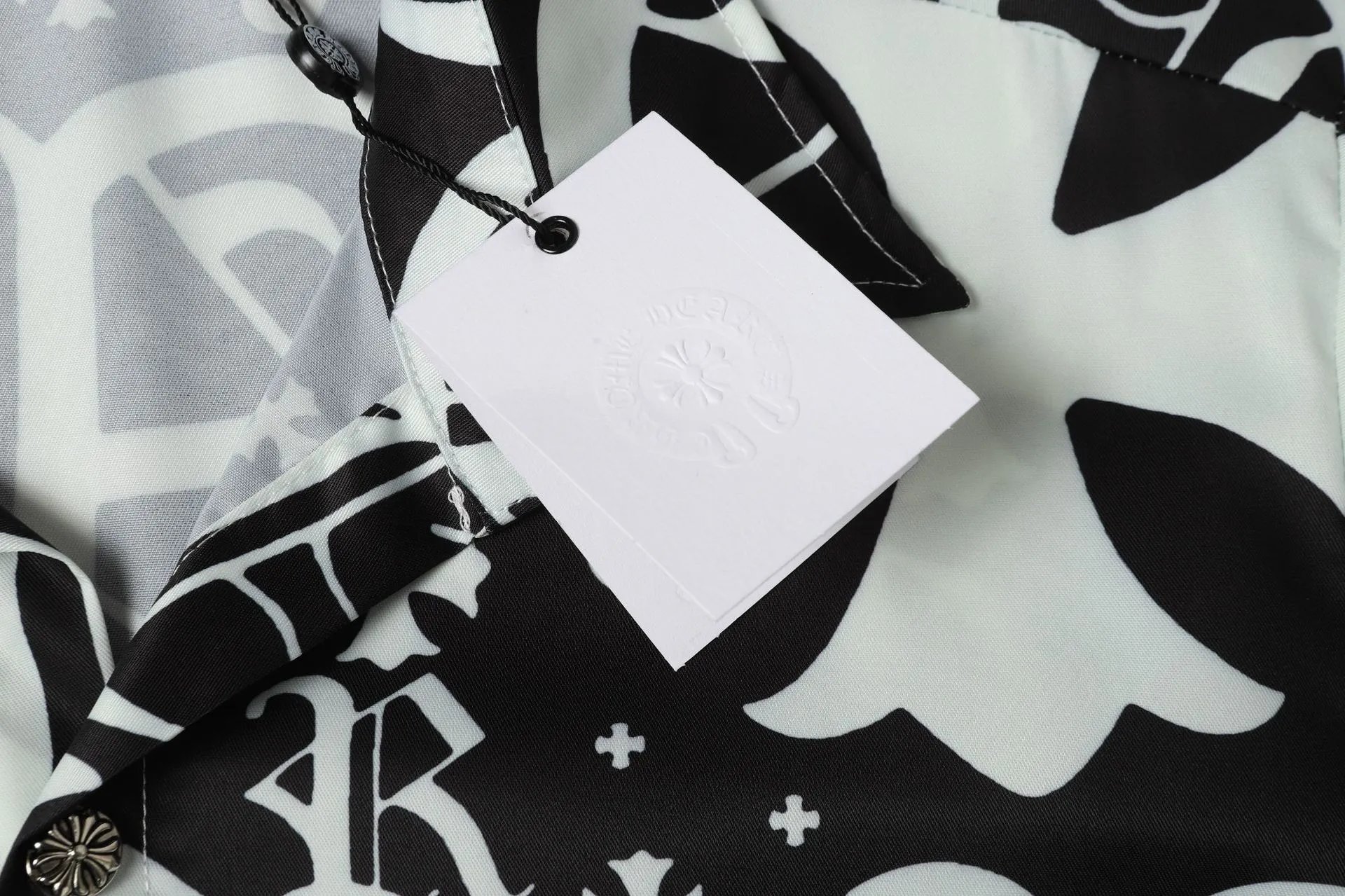 Chrome Hearts Gothic Lettering Print Shorts Black / White - 17