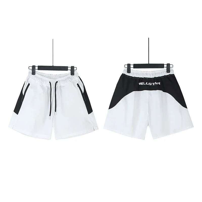 Hellstar Curved Color-Block Nylon Sports Shorts - rep Hellstar