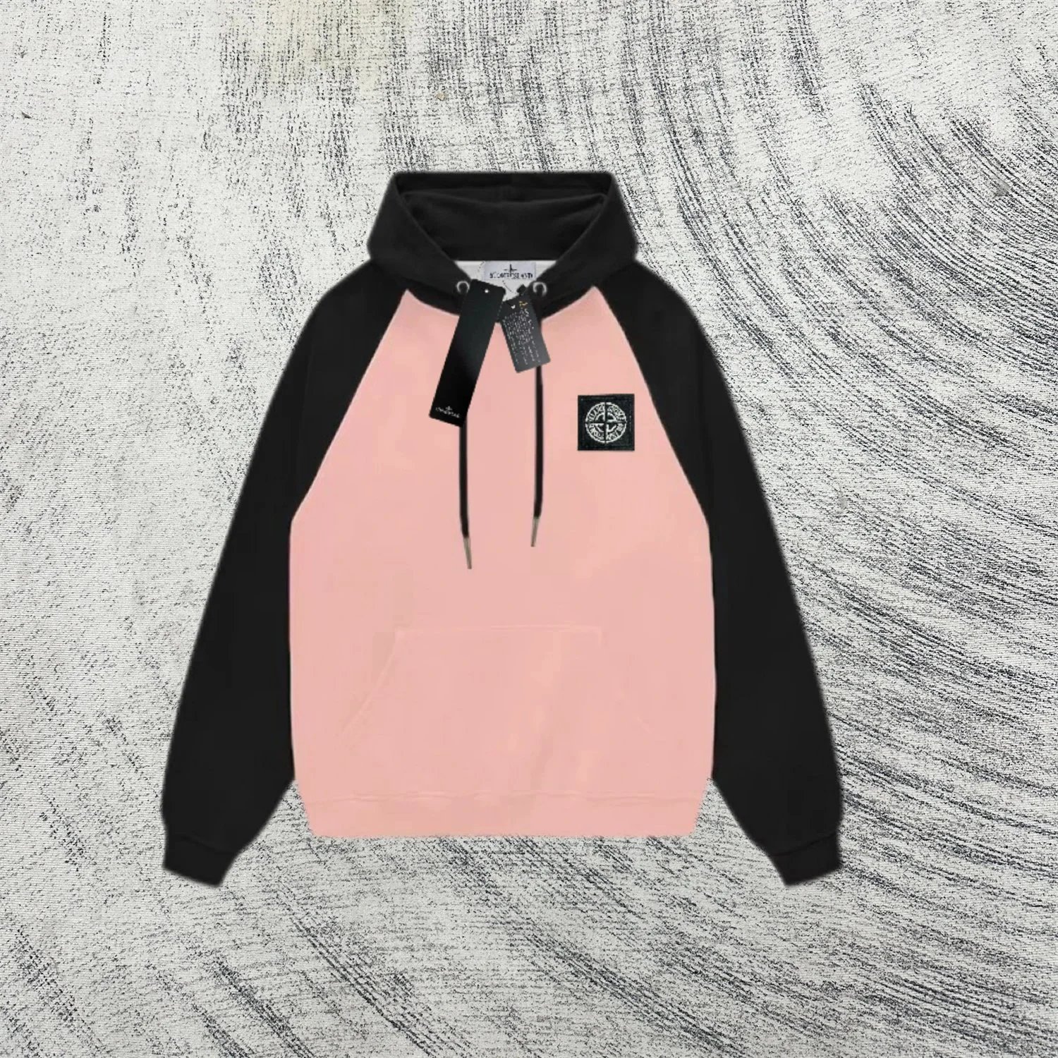 Stone Island Hoodies & Sweatshirts Contrast Raglan Hooded Sweatshirt with Compass Patch image 6