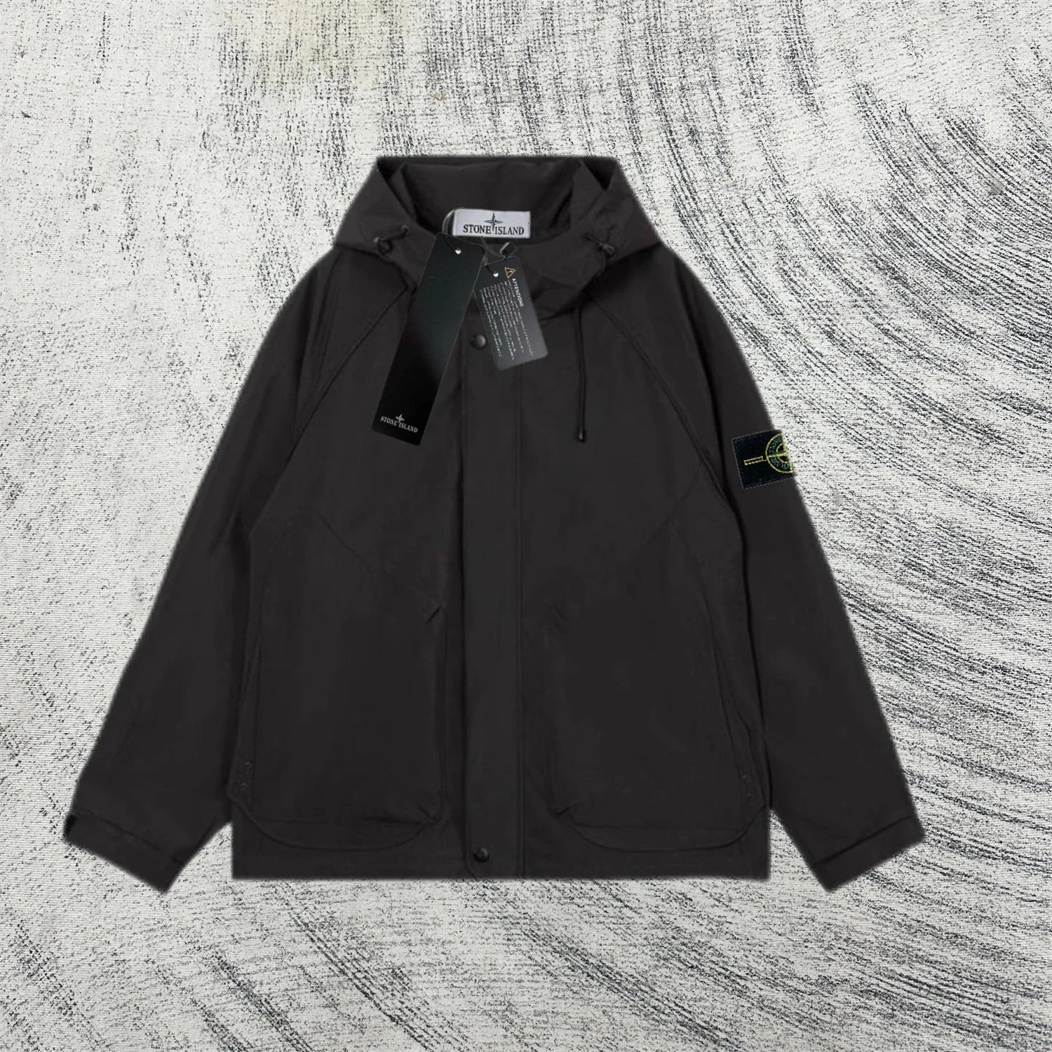 Stone Island Windbreaker Jacket Black