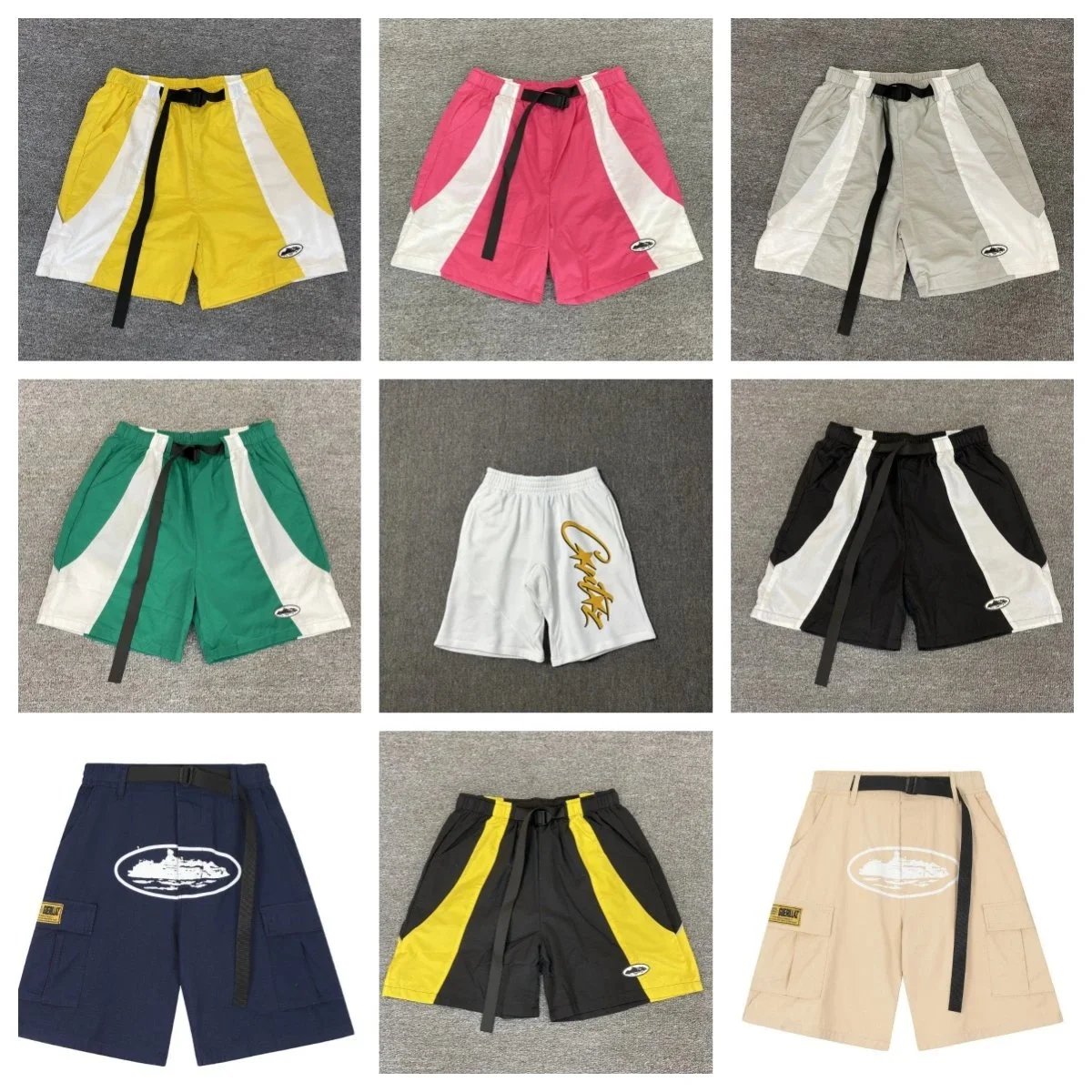 Printed workwear casual shorts