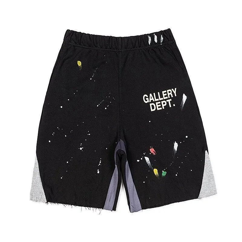 Hand-Drawn Ink Splash Cotton Shorts photo 7