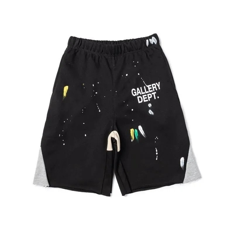 Hand-Drawn Ink Splash Cotton Shorts photo 8