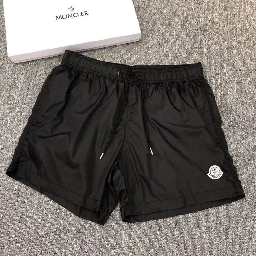 Moncler Swimwear Logo-patch drawstring swim shorts — 9