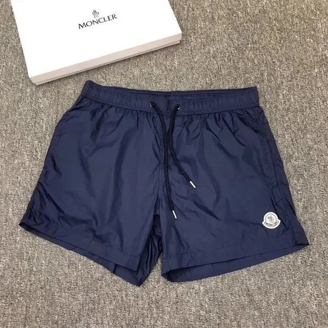 Moncler Swimwear Logo-patch drawstring swim shorts product detail image 10