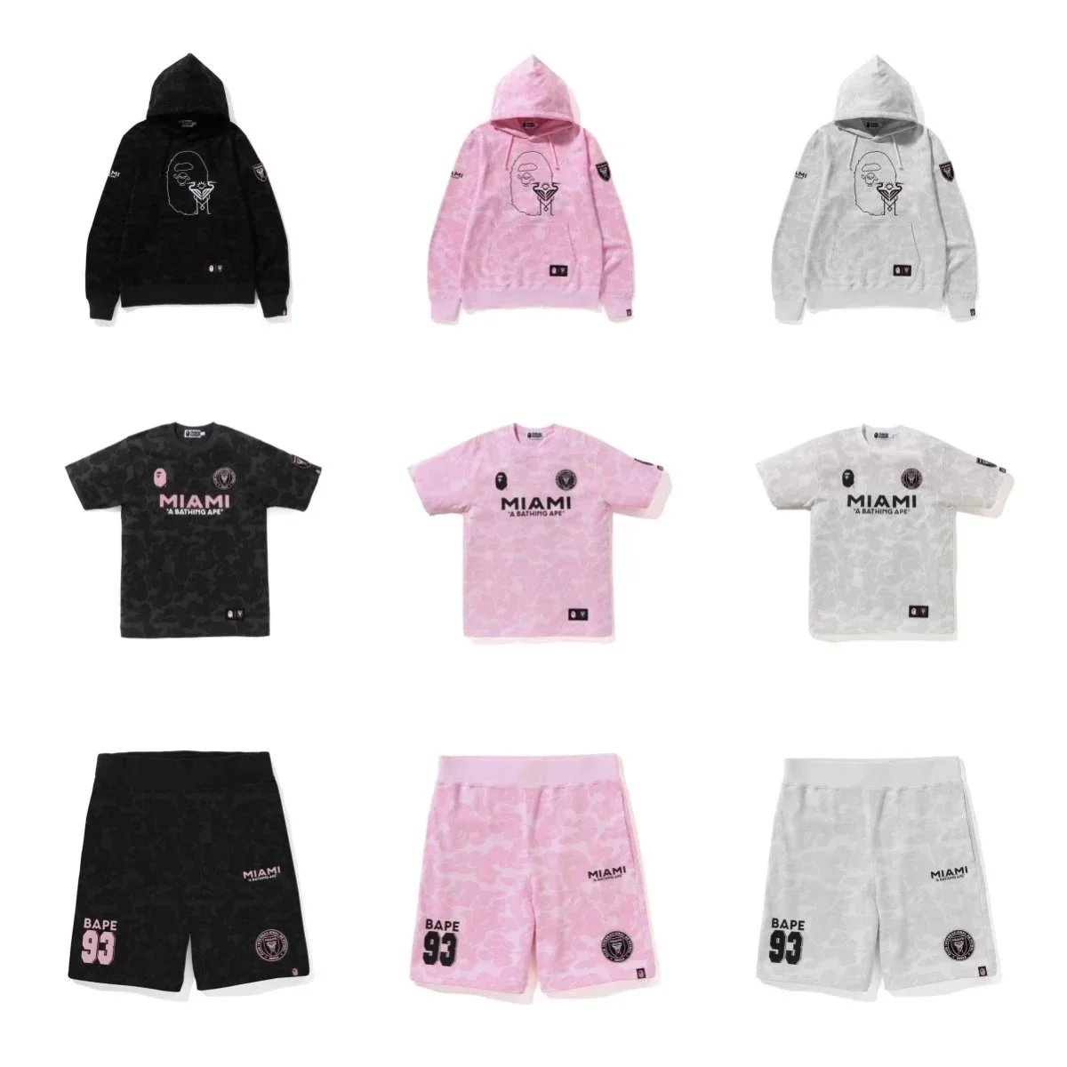 Round neck embroidered badge set