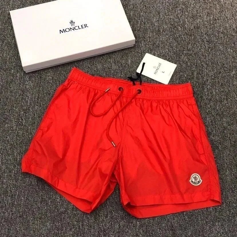 Moncler Swimwear Logo-patch drawstring swim shorts — 8