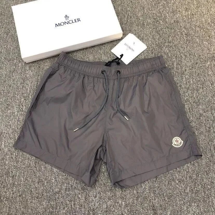 Moncler Swimwear Logo-patch drawstring swim shorts — 5