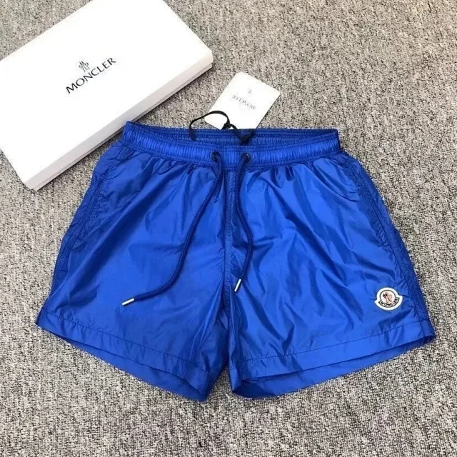 Moncler Swimwear Logo-patch drawstring swim shorts product detail image 12