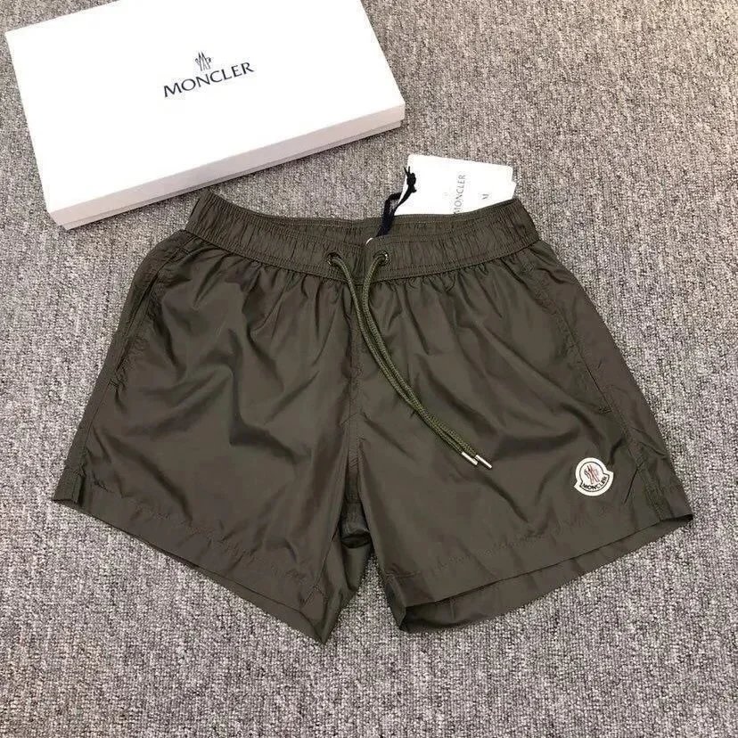 Moncler Swimwear Logo-patch drawstring swim shorts — 3