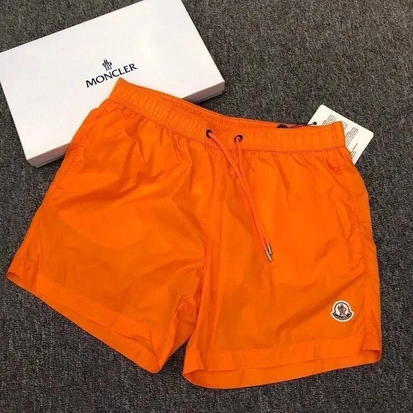 Moncler Swimwear Logo-patch drawstring swim shorts — 7