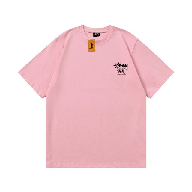Stussy Stussy Pink Classic Logo Unisex Cotton T-Shirt - Buy on Kakobuysheetfind