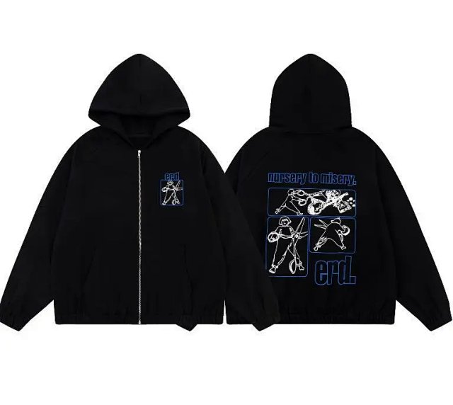 Enfants Riches Deprimes Enfants Riches Déprimés Black Graphic Zip Hoodie - Buy on Kakobuysheetfind