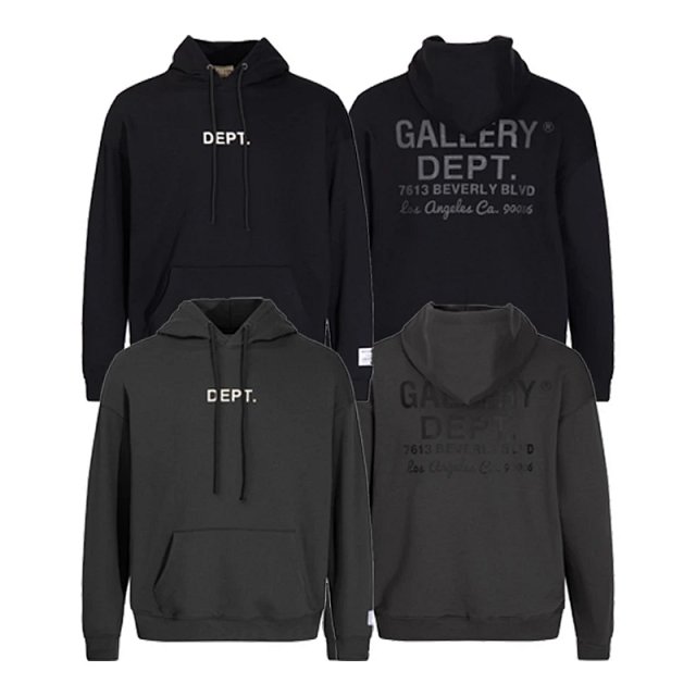 Gallery Dept. Gallery Dept Black DEPT Logo Unisex Oversized Hoodie - Buy on Kakobuysheetfind