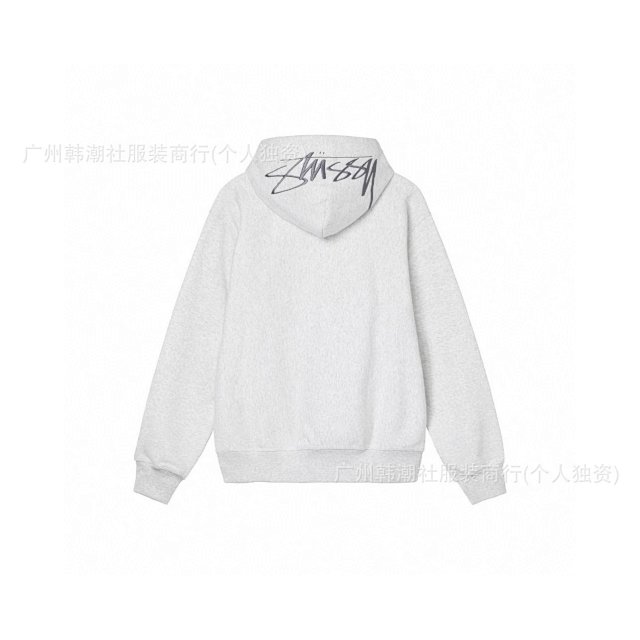 Stussy Stussy Grey Hoodie Unisex Cotton Pullover Streetwear - Buy on Kakobuysheetfind