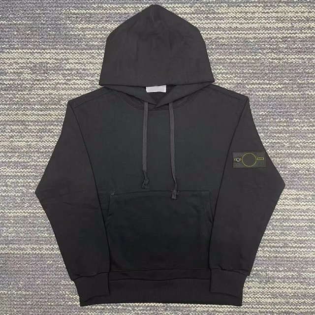 Stone Island Stone Island Black Cotton Compass Badge Hoodie - Buy on Kakobuysheetfind