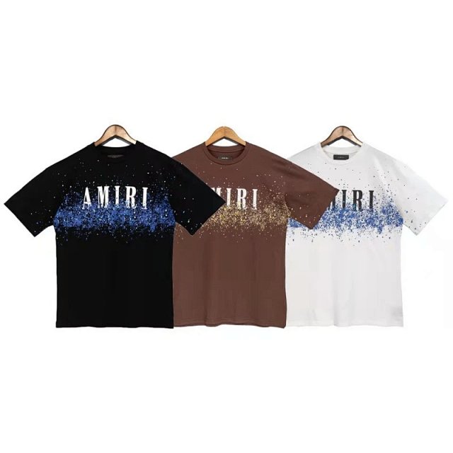 Amiri Amiri Black Blue Paint Splash Cotton T-Shirt - Buy on Kakobuysheetfind