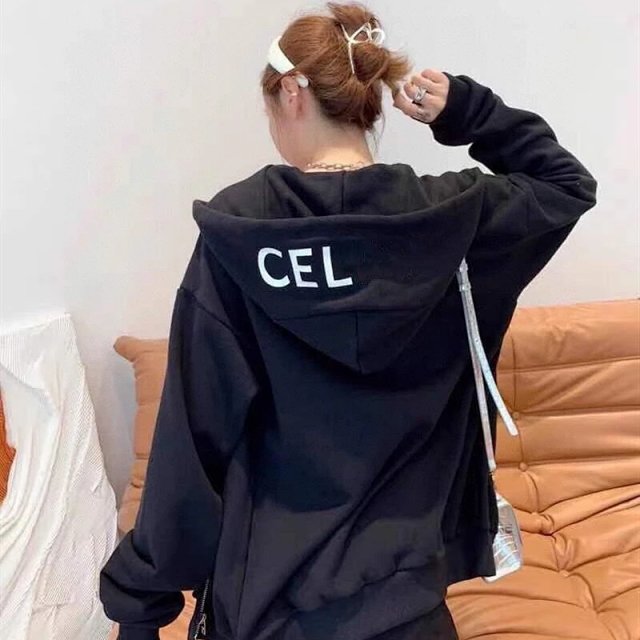 Celine Celine CEL Black Oversized Unisex Cotton Hoodie - Buy on Kakobuysheetfind