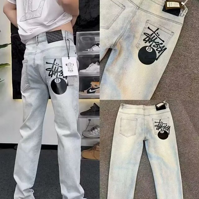 Stussy Stussy Light Blue 8-Ball Vintage Denim Pants - Buy on Kakobuysheetfind