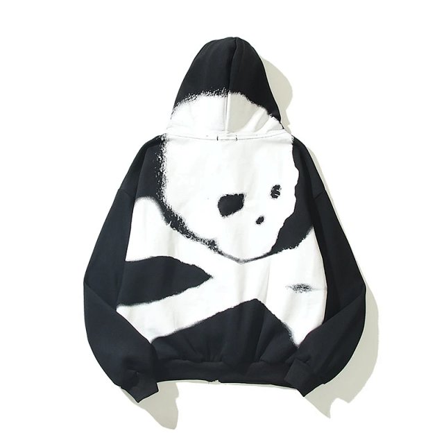 Mastermind JAPAN Mastermind JAPAN Skull Print Black White Hoodie - Buy on Kakobuysheetfind