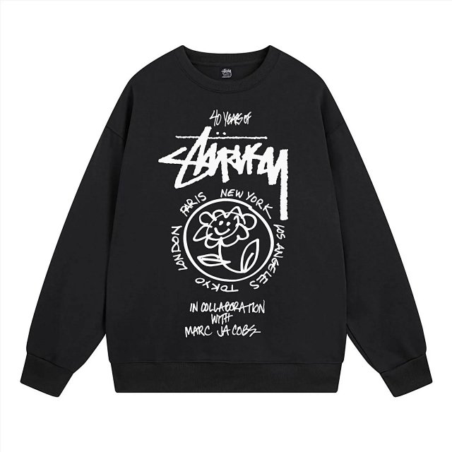 Stussy Stussy x Marc Jacobs 40th Black Floral Sweatshirt - Buy on Kakobuysheetfind