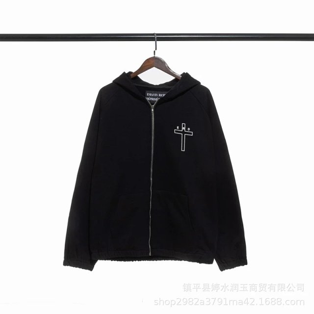 Enfants Riches Deprimes Enfants Riches Déprimés Black Cross Zip Hoodie - Buy on Kakobuysheetfind