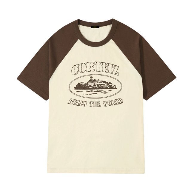 Corteiz Corteiz Vintage Colorblock Off-White Brown Unisex T-Shirt - Buy on Kakobuysheetfind