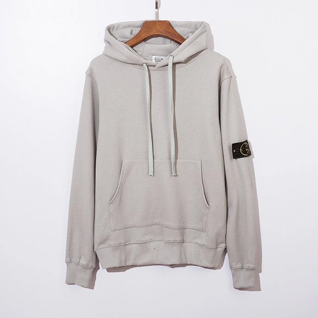 Stone Island Stone Island Gray Cotton Compass Badge Hoodie - Buy on Kakobuysheetfind