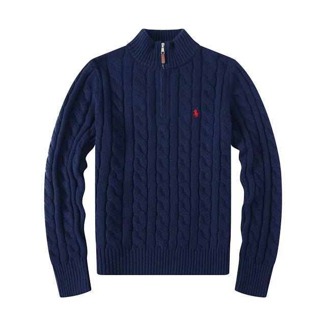 Ralph Lauren Ralph Lauren Navy Wool Mock Neck Sweater - Buy on Kakobuysheetfind