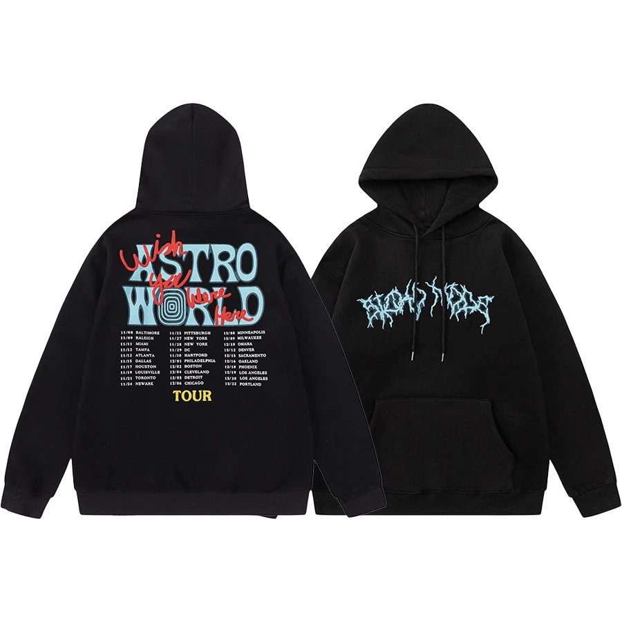 Travis Scott Travis Scott Astroworld Tour Black Hoodie Unisex - Buy on Kakobuysheetfind