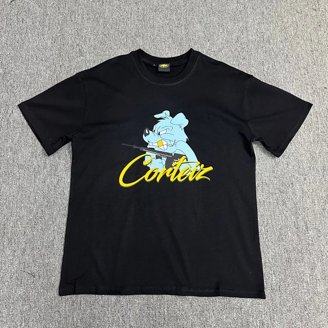 Corteiz Corteiz Black Cotton Graphic T-Shirt Unisex Streetwear - Buy on Kakobuysheetfind