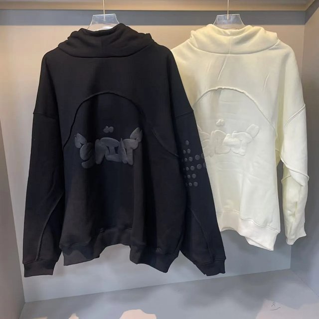 Saint Michael Saint Michael Black Embossed Logo Cotton Hoodie - Buy on Kakobuysheetfind