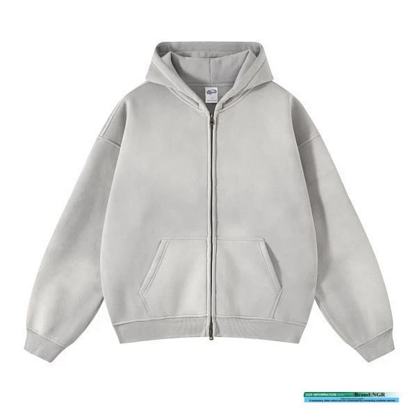 Other HoodiesOther Gray Zip Up Hoodie Unisex Streetwear - Buy on Kakobuysheetfind