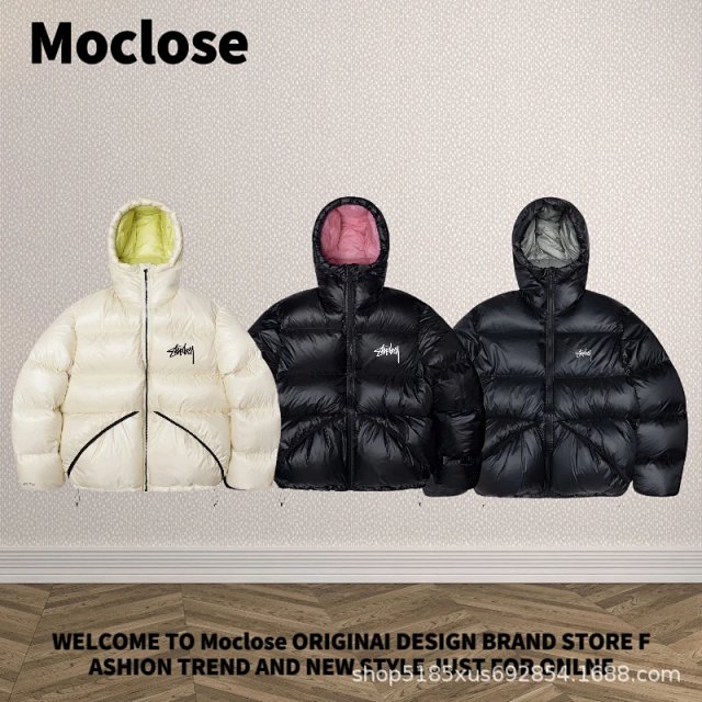 Stussy Stussy White Glossy Down Hooded Jacket Unisex - Buy on Kakobuysheetfind