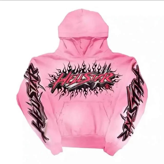 Hellstar Hellstar Pink Flame Graphic Cotton Hoodie - Buy on Kakobuysheetfind