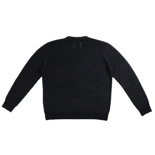 Maison Margiela Maison Margiela Black Wool Knit Unisex Long Sleeve Top - Buy on Kakobuysheetfind