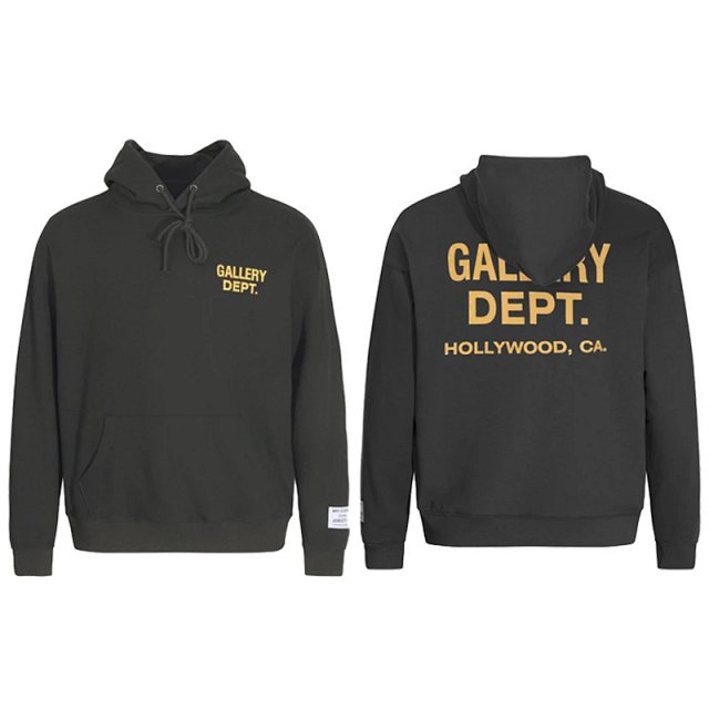 Gallery Dept. Gallery Dept Classic Black Hoodie Vintage Unisex Pullover - Buy on Kakobuysheetfind