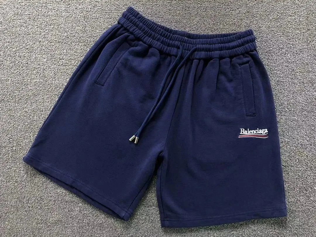 Balenciaga Shorts Embroidered logo drawstring — 03