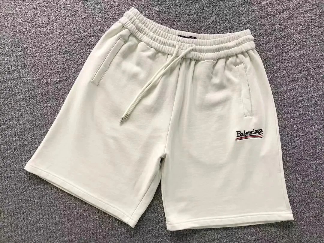 Balenciaga Shorts Embroidered logo drawstring — 04