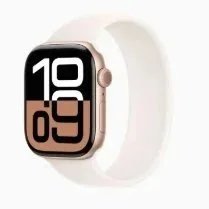 Unbranded Smartwatches Square touchscreen smartwatch with silicone strap — Series 10 (Gold) 45mm