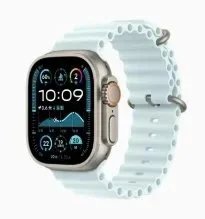 Unbranded Smartwatches Square touchscreen smartwatch with silicone strap — Ultra 2 (starlight gold) 45mm