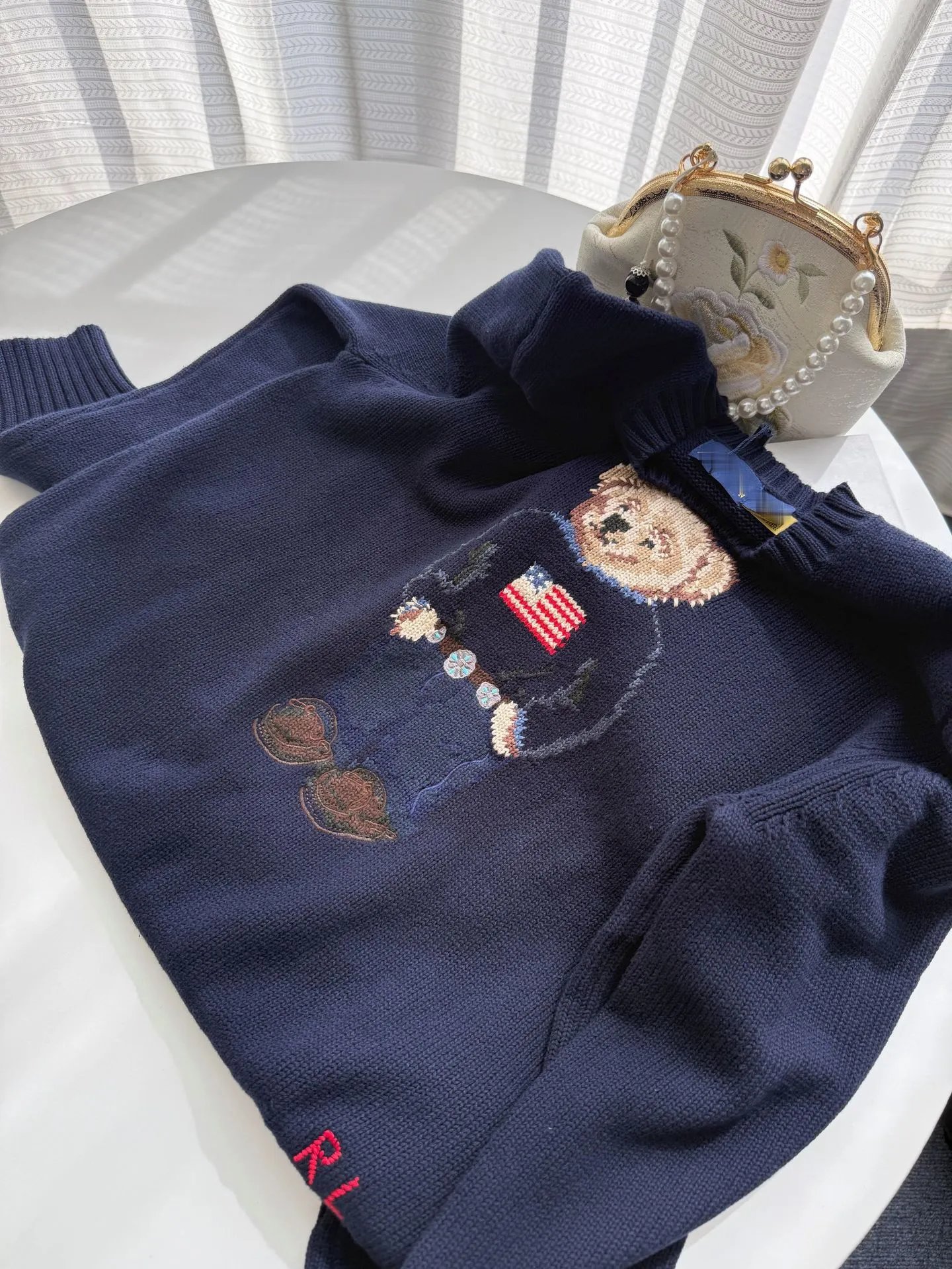 Polo Ralph Lauren Bear Sweater White - 7