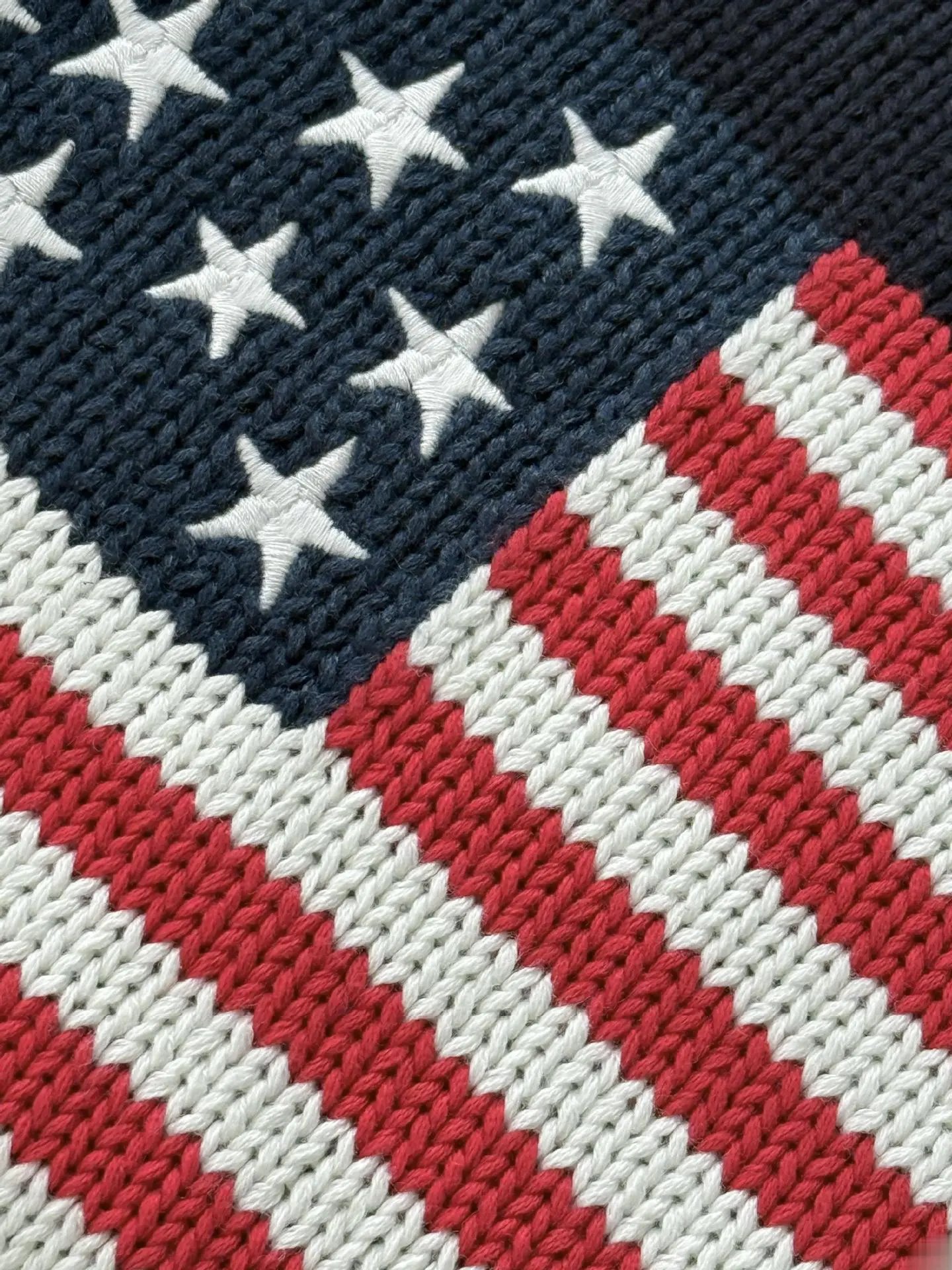 Polo Ralph Lauren American Flag Knit Sweater Navy - 11