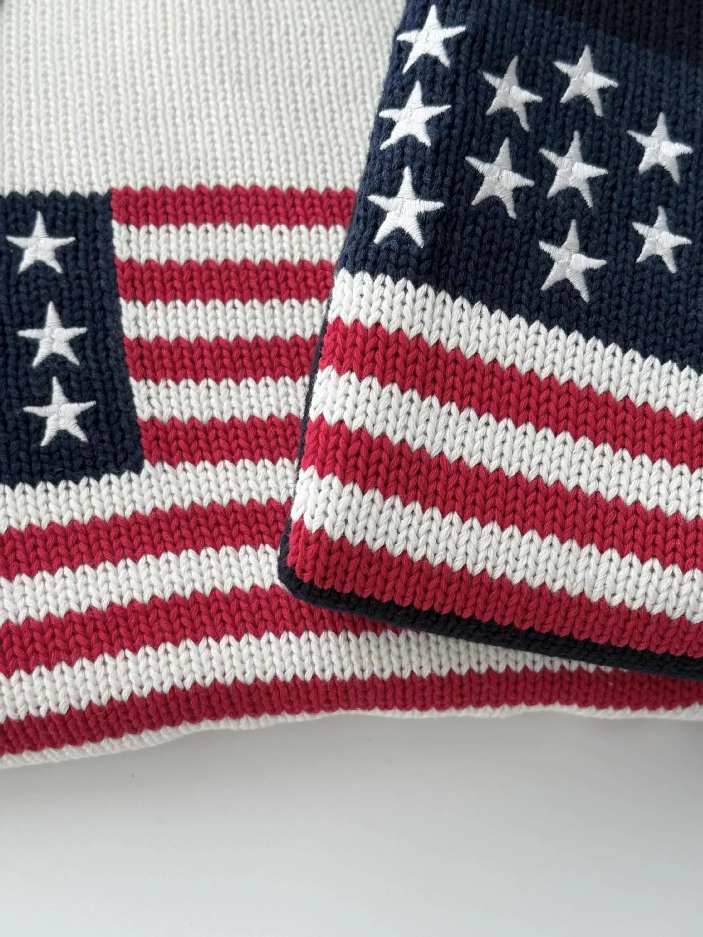 Polo Ralph Lauren American Flag Knit Sweater Navy - 9