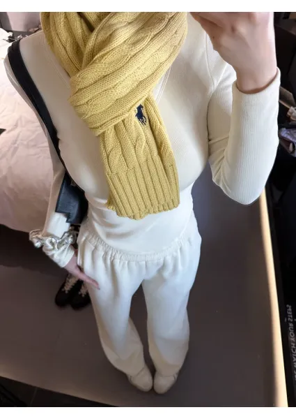 Ralph Lauren Cable Knit Scarf Assorted Colors Scarves - 24