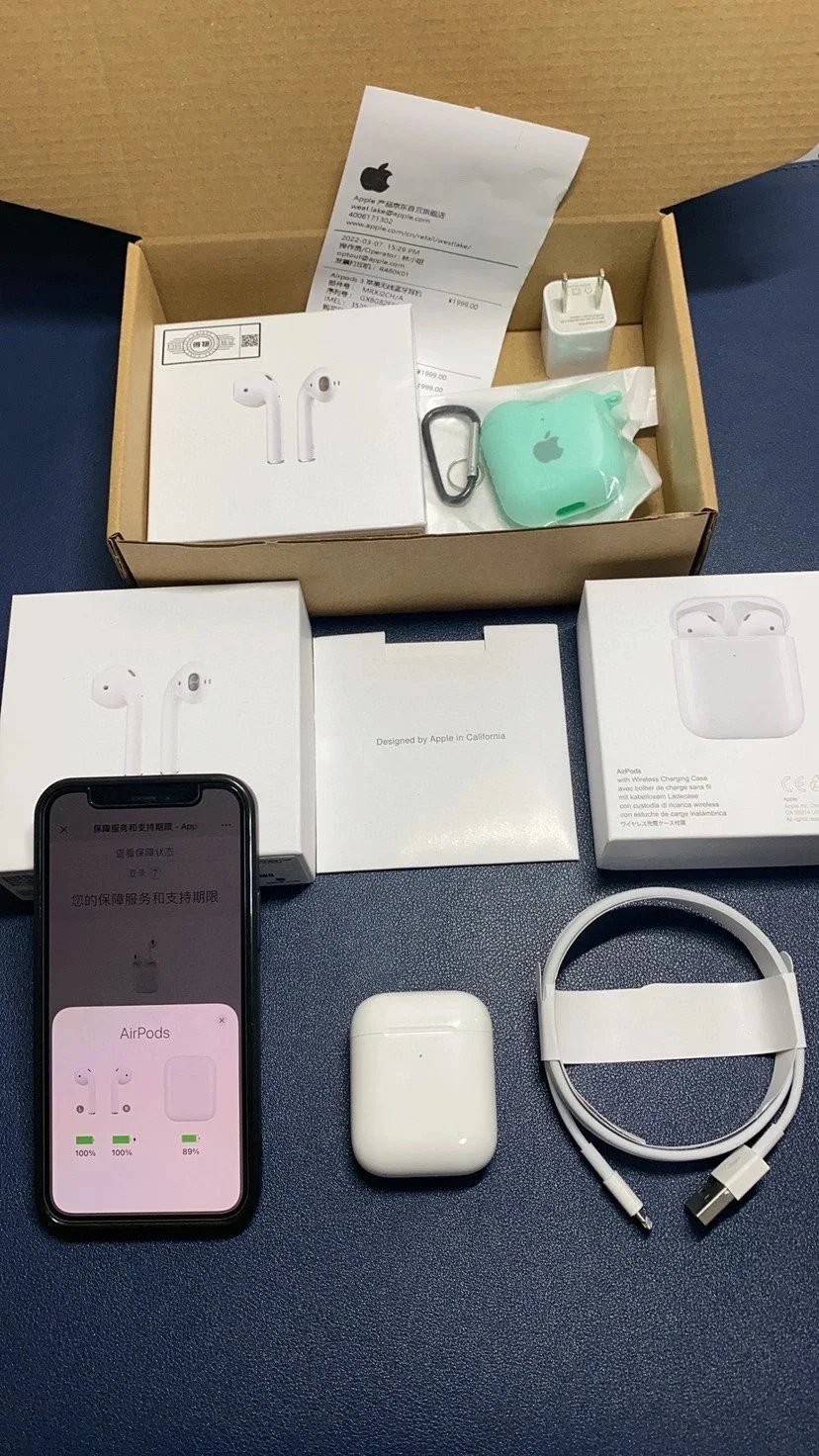 2nd Generation Airpods 2 Top Version (With Chip, Noise Cancellation, etc.)