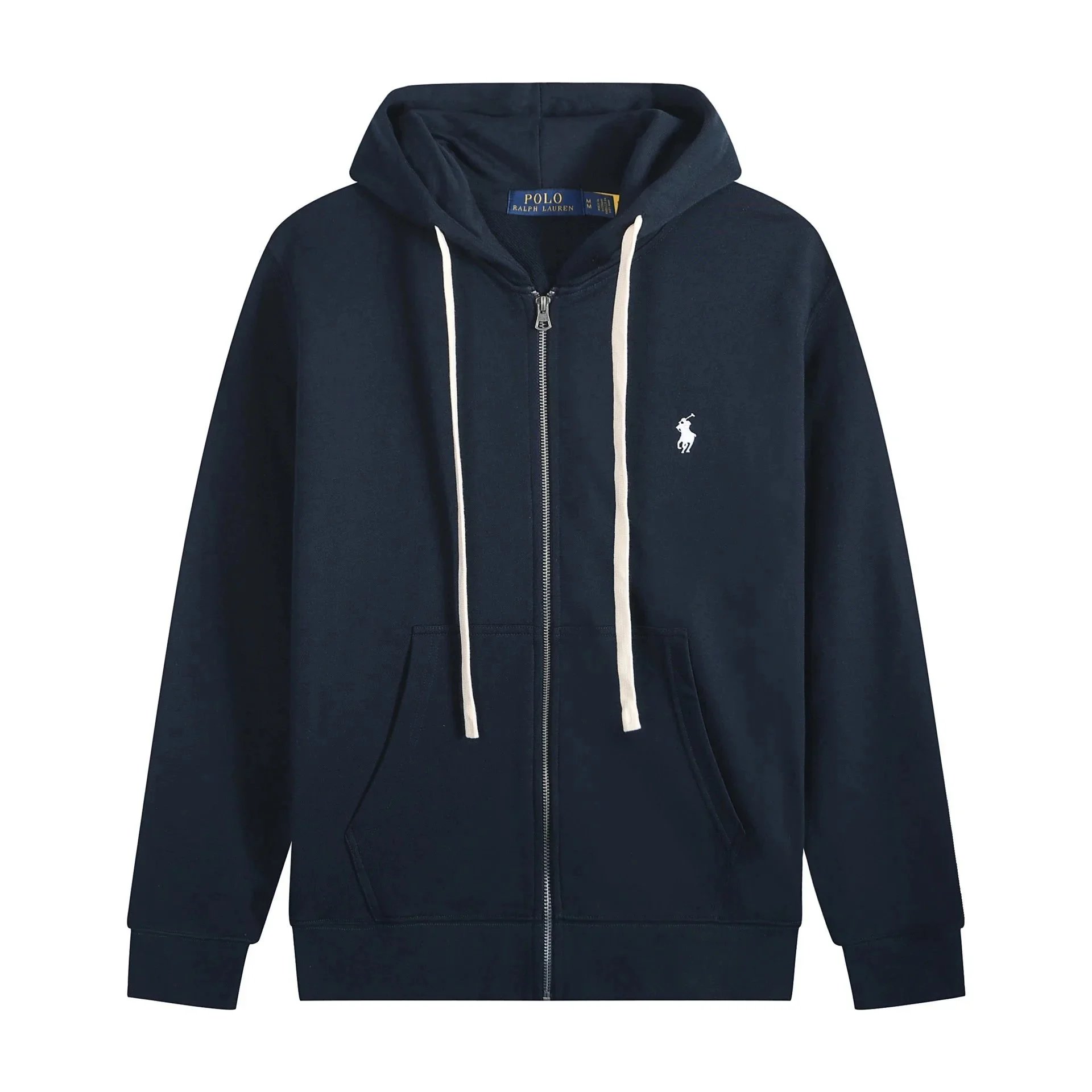 White Cord Zipper Treasure Blue White Label