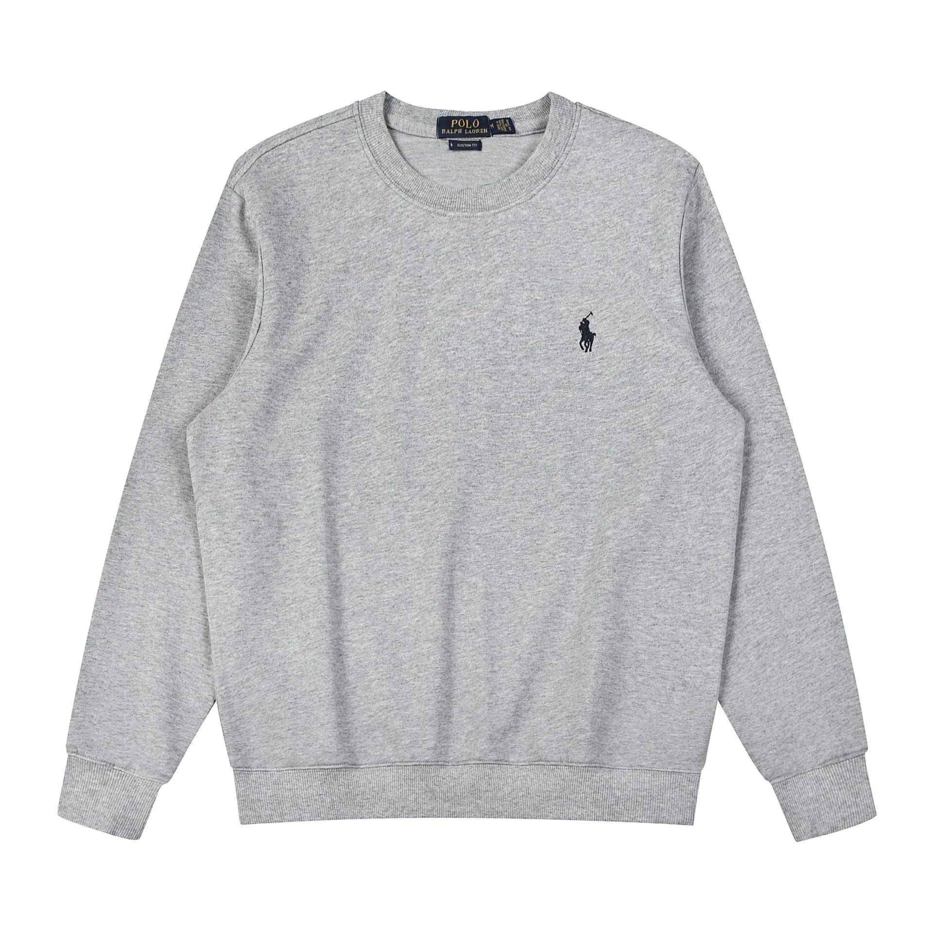 Round Neck Gray Black Label