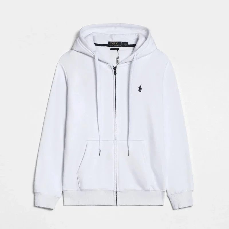 Zipper white with black label