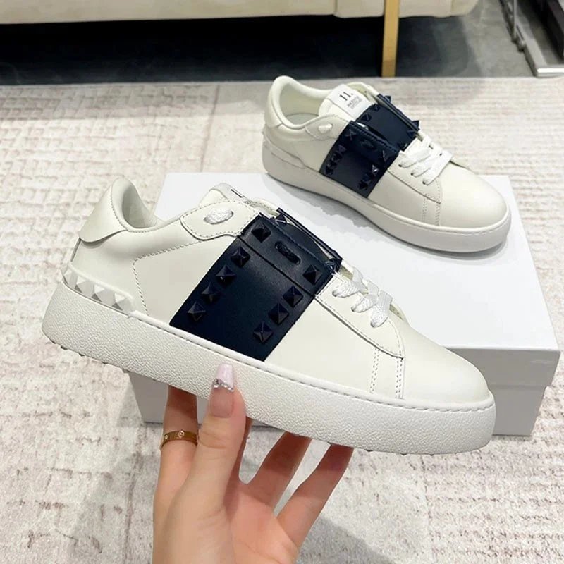 Color 16 (White with Navy Studded Style)